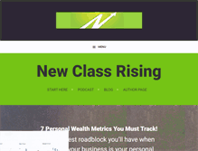 Tablet Screenshot of newclassrising.com